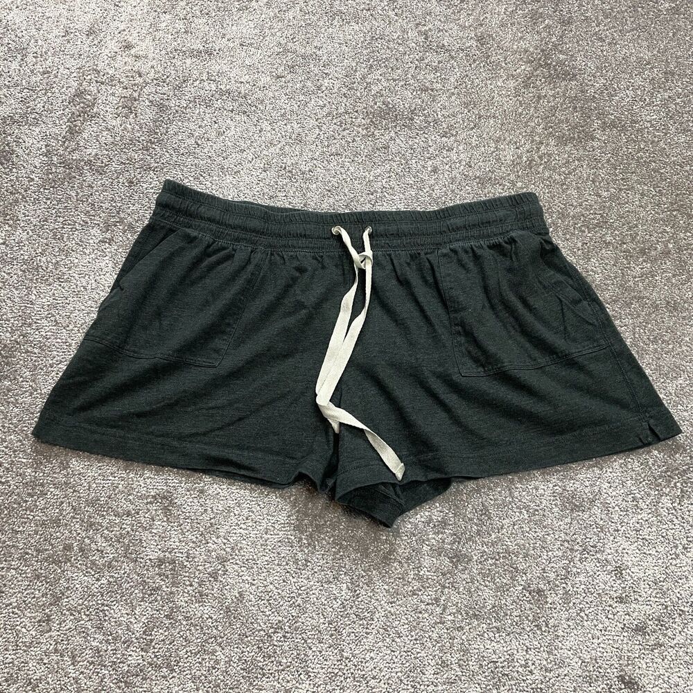 Just Be Sweatshorts Womens 3X Dark Gray Elastic Waist Drawstring Soft Casual
